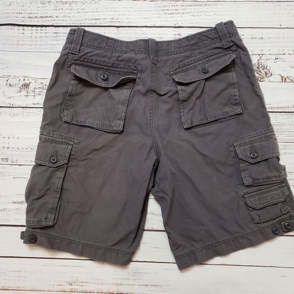Eddie Bauer cargo shorts  Men's Size  grey Cargo Hiking Outdoor shorts - Picture 10 of 11
